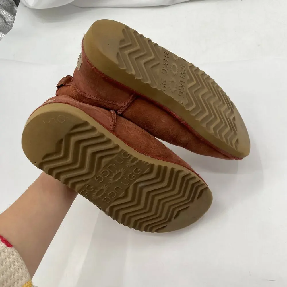 Ugg Australia Pink Brick mini Boots